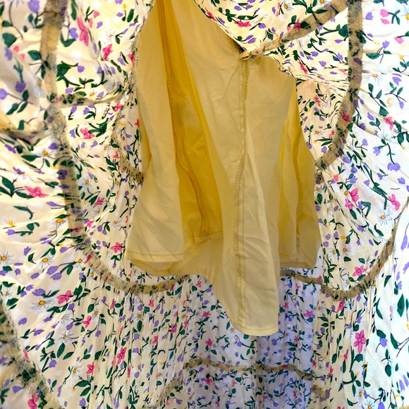 Yellow floral maxi dress - Picture 9 of 9